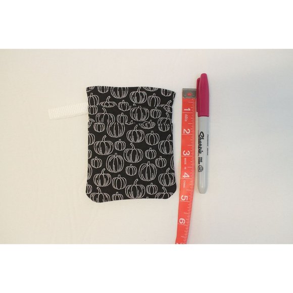 Black Pumpkins Scrub POCKET Insert, Organizer and Protector for Nurses, Doctors - Picture 2 of 4